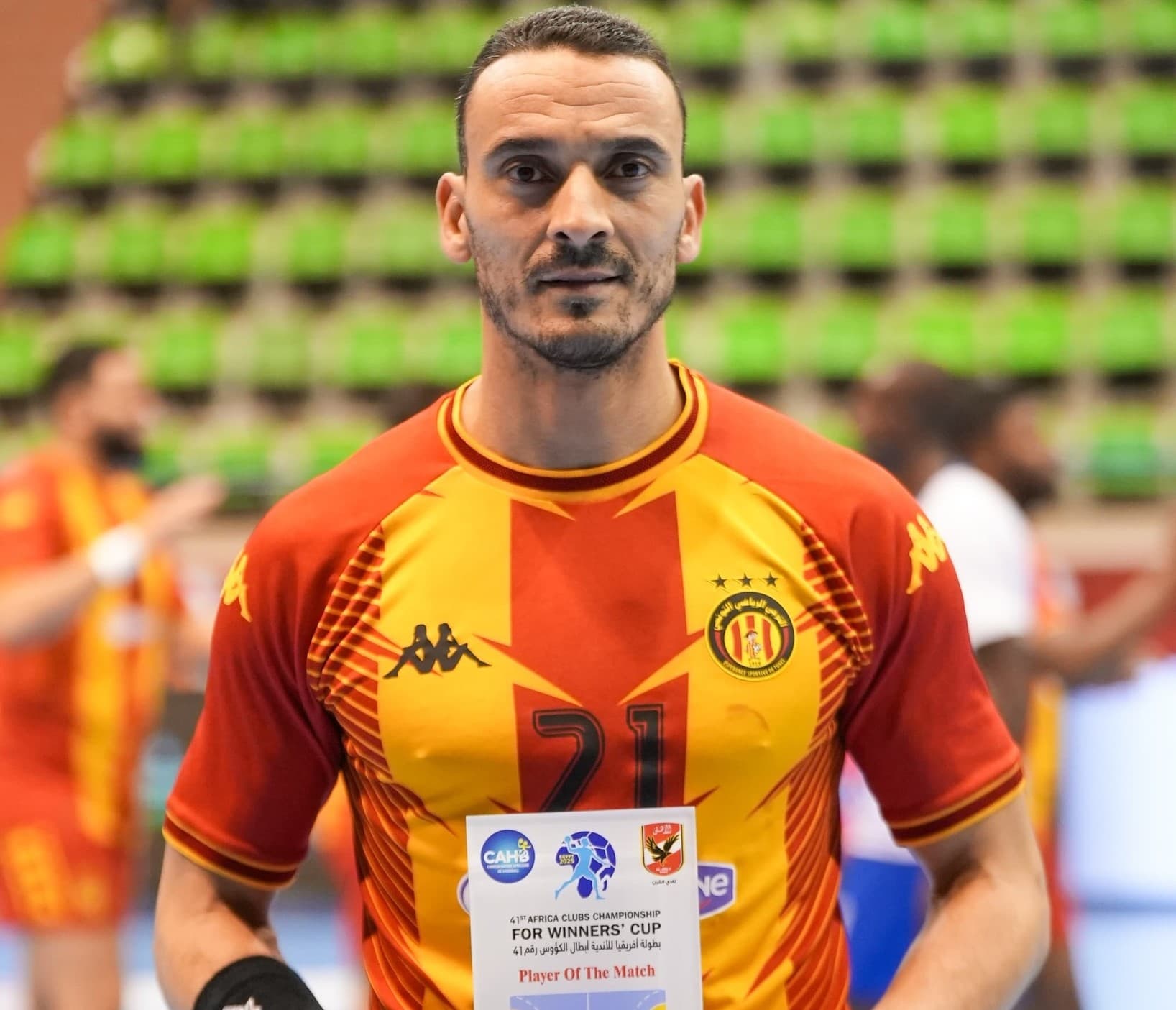 كأس الكؤوس الإفريقية لليد| أسامة بوغانمي أفضل لاعب في مباراة الترجي وريد ستار