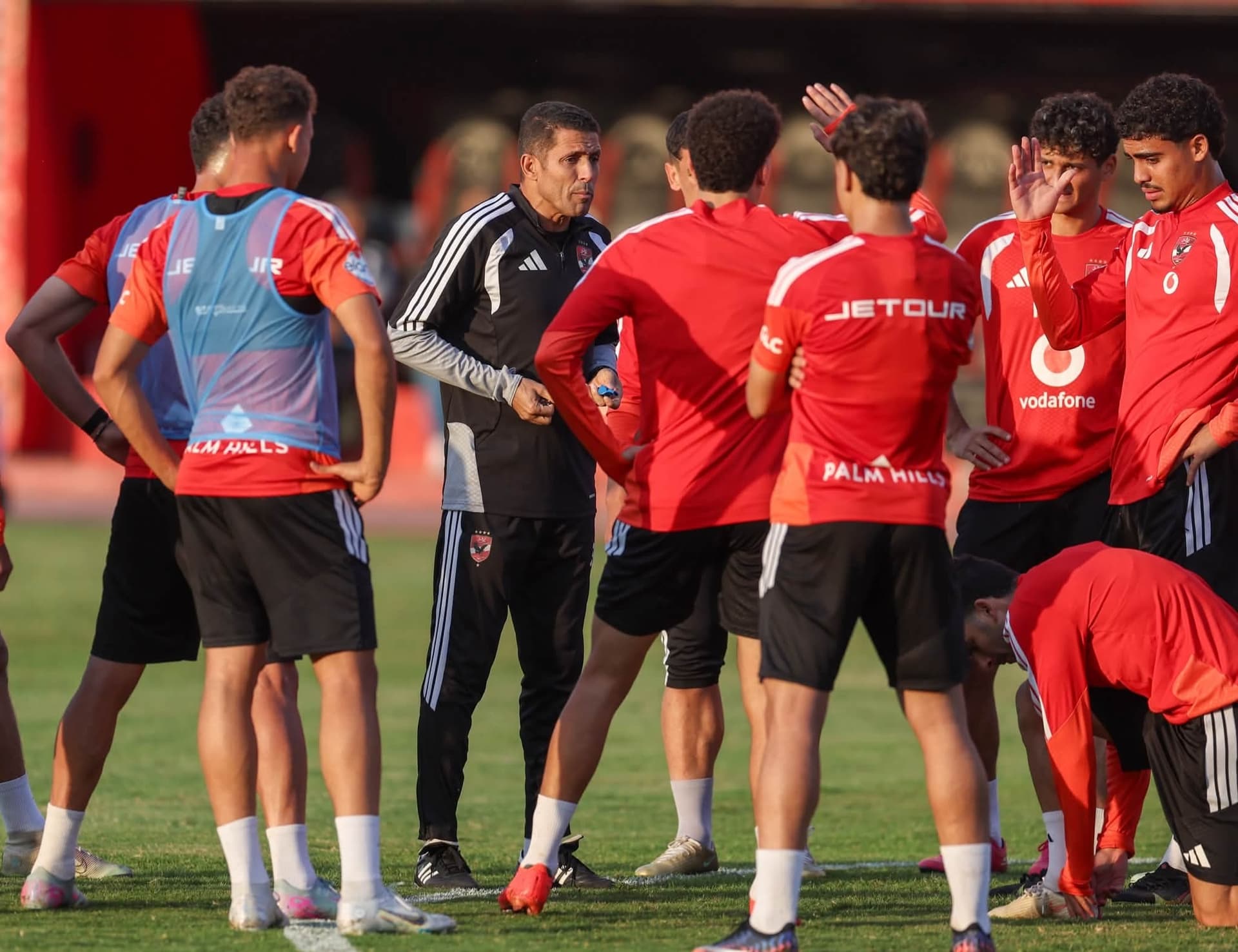 Amouta addresses players as Al Ahly begin preparations for Canal SC clash