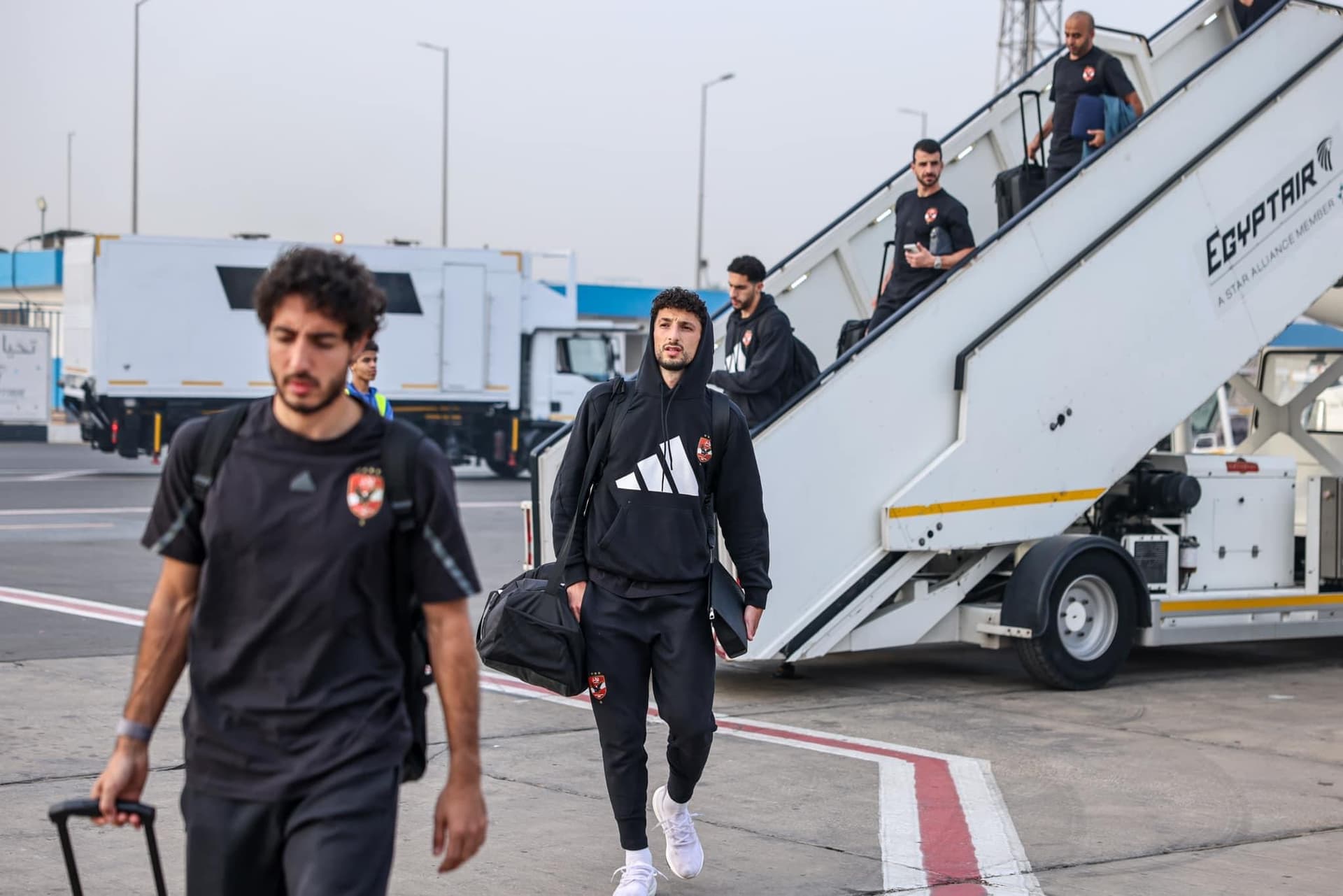 LDC CAF| La délégation d'Al Ahly arrive au Caire