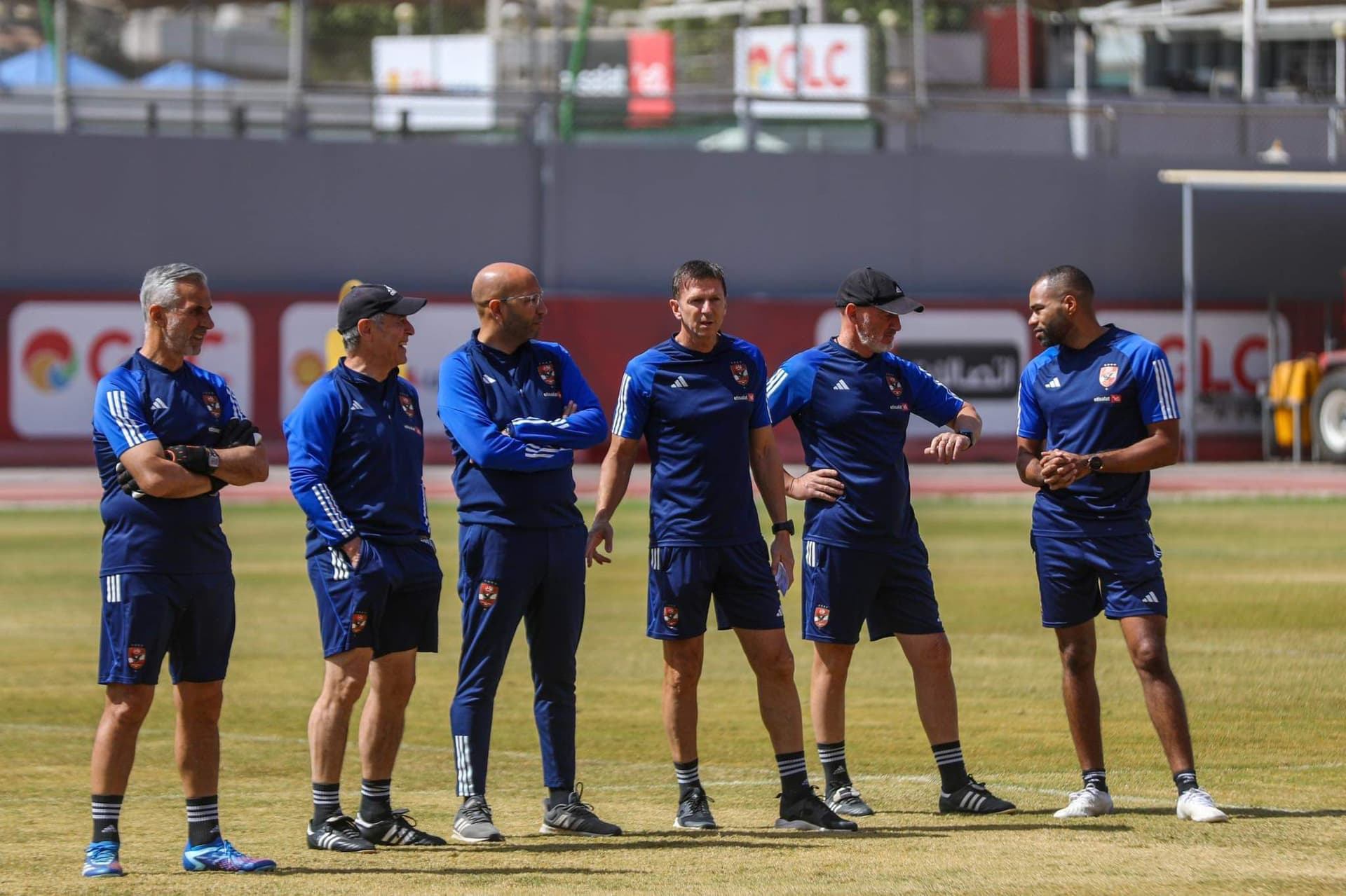 L'équipe poursuit son entraînement sur la pelouse d'El-Tetch